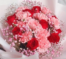 Mixed Carnation and Rose