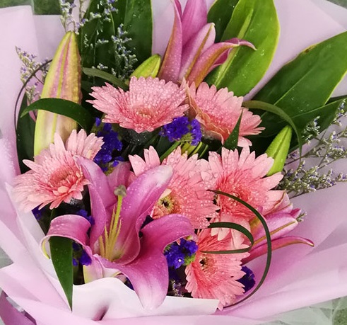 1020Z Little pink lilies