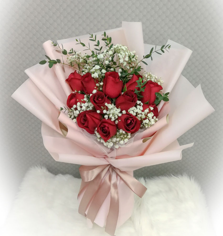 1209 roses and daisy bouquet