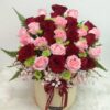 pink & Red rose in a Box