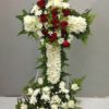 condolence funeral sympathy cross wreath stand