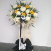 condolence funeral sympathy wreath stand