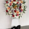 condolence funeral sympathy wreath stand
