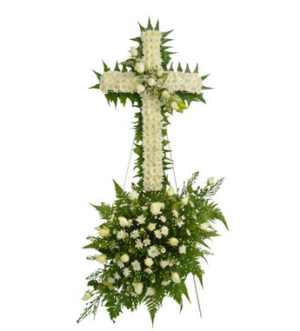condolence funeral sympathy cross wreath stand