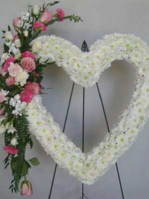 condolence funeral sympathy wreath stand