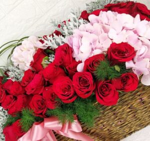 roses & lilies bouquet