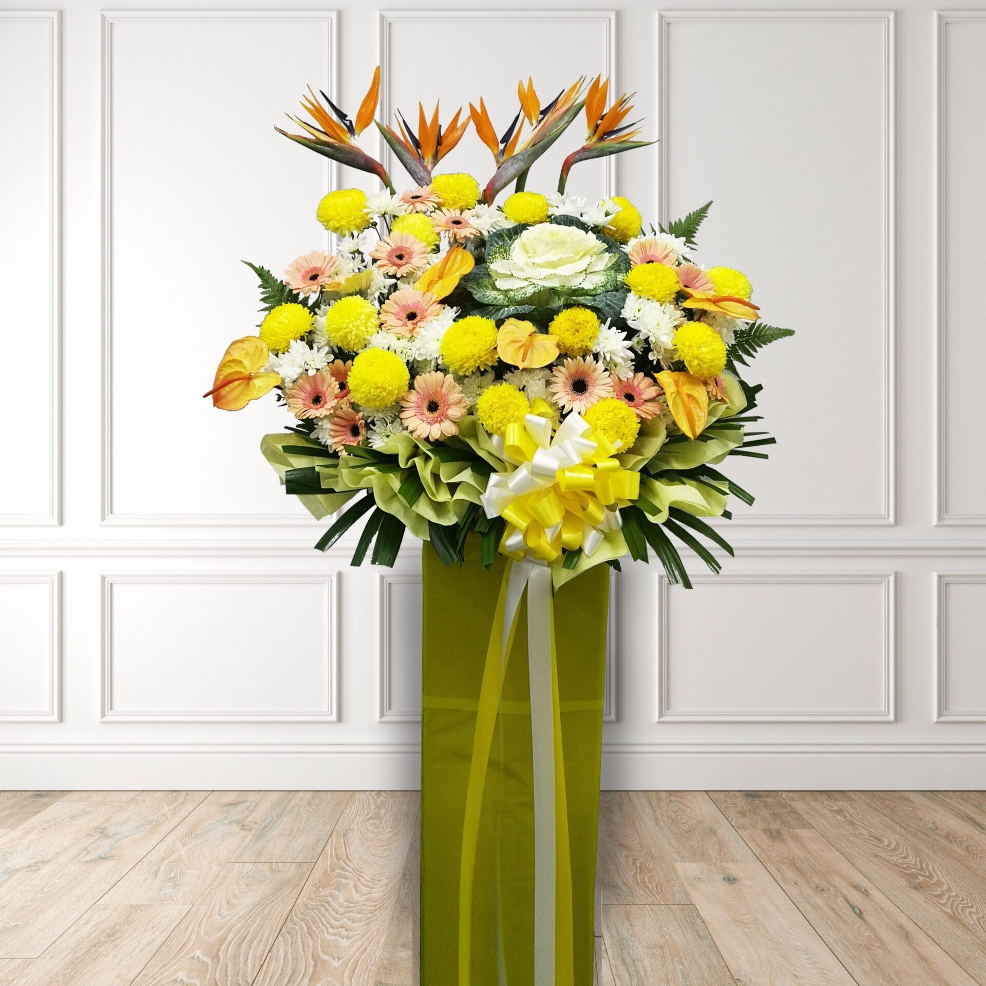 condolence-funeral-sympathy-wreath standCO1025 condolence-funeral-sympathy-wreath stand