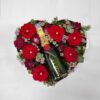roses heartshape box with mini moet
