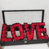 love roses box with led
