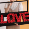 love roses box with led